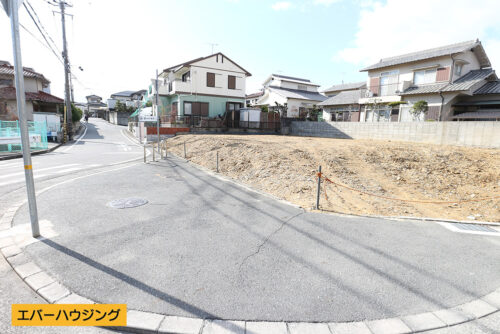 現地の前面道路です。