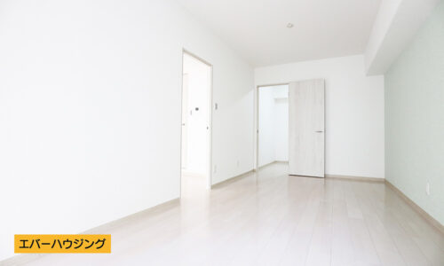 洋室１２帖（クローゼット含む） ミントグリーンのアクセントカラーが可愛い洋室です。