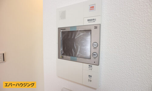 TVモニターホン。顔を確認できるので安心です。