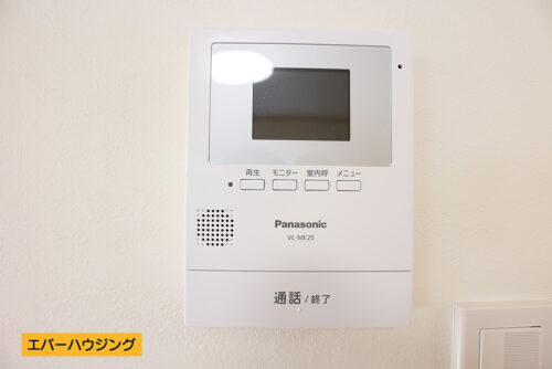 モニターホンなので、顔が見えて安心です。