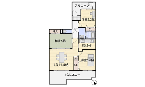 R「大久保駅」徒歩４分の立地！ 南東向きで陽当たり良好です。 イオン明石まで徒歩１分！買い物便利 現地（2019年12月）撮影