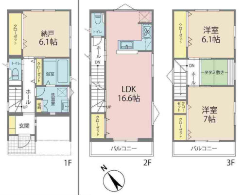 3580万円、3LDK+S（納戸）、土地面積69.93m2、建物面積107.86m2