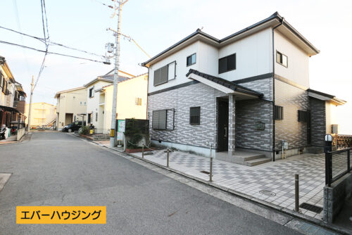 物件前の前面道路です。幅員約5.3ｍです。