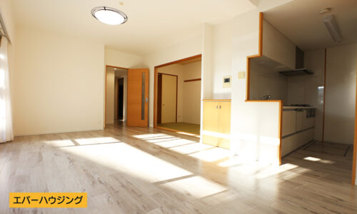 キッチンからリビングへの動線もスムーズに行えます。